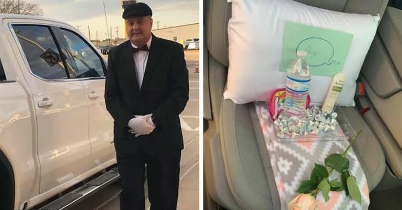 Did you order a driver? The man arranged an unforgettable surprise for his wife