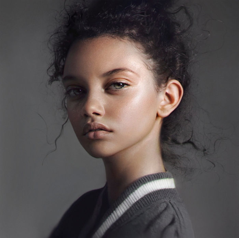 Digital portraits by Georgian artist Irakli Nadar