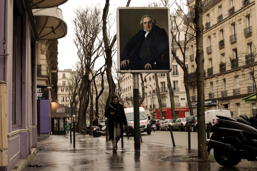 "Dios, ¿quién robó mi anuncio?": El francés reemplazó los carteles callejeros con pinturas clásicas