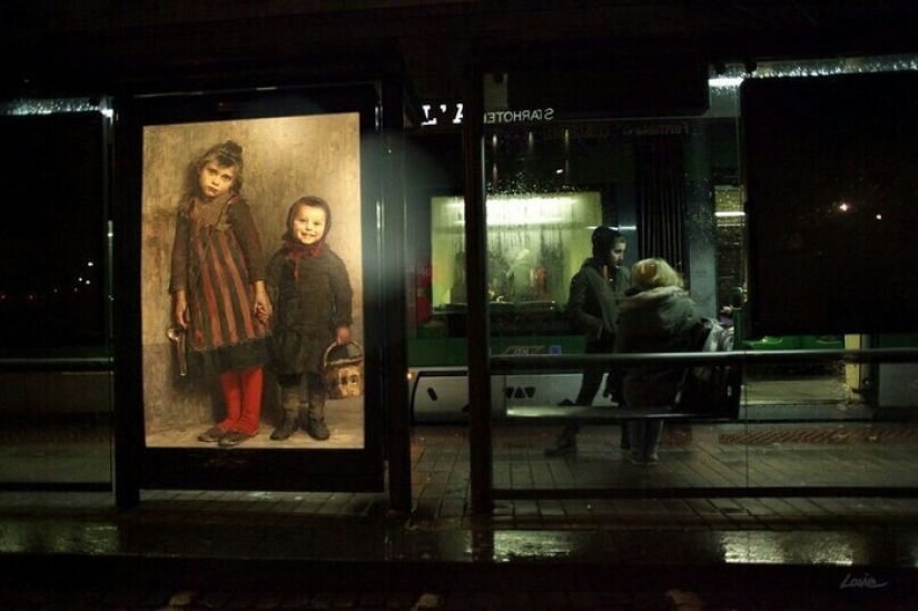 "Dios, ¿quién robó mi anuncio?": El francés reemplazó los carteles callejeros con pinturas clásicas