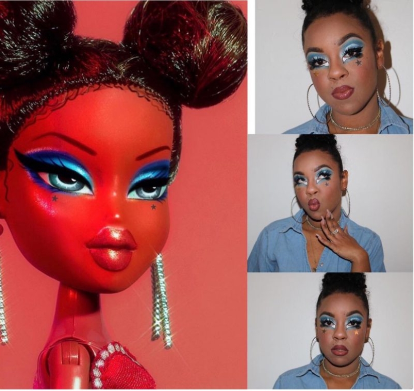 Doll face: Social media users do makeup like Bratz dolls