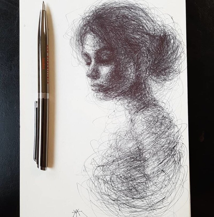 Doodle Liz Y Ahmet: artist creates unusual portraits of women from ...