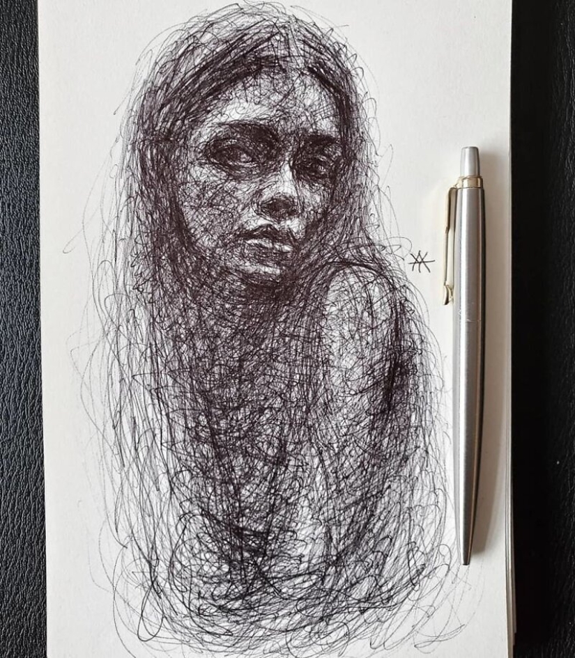 Doodle Liz Y Ahmet: artist creates unusual portraits of women from ...