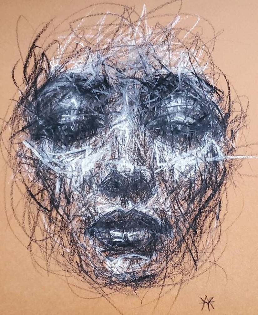 Doodle Liz Y Ahmet: artist creates unusual portraits of women from ...