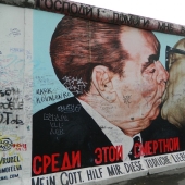 Drawings preserved on the Berlin Wall to this day