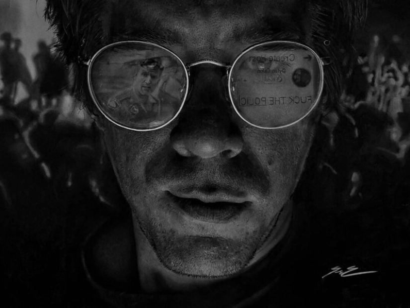 Dylan Eakin y sus dibujos fotorrealistas al carboncillo