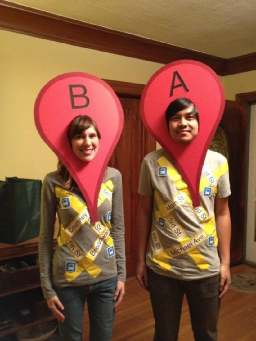 Each creature has a pair! 30 most unusual, funny and terrifying Halloween costumes for two