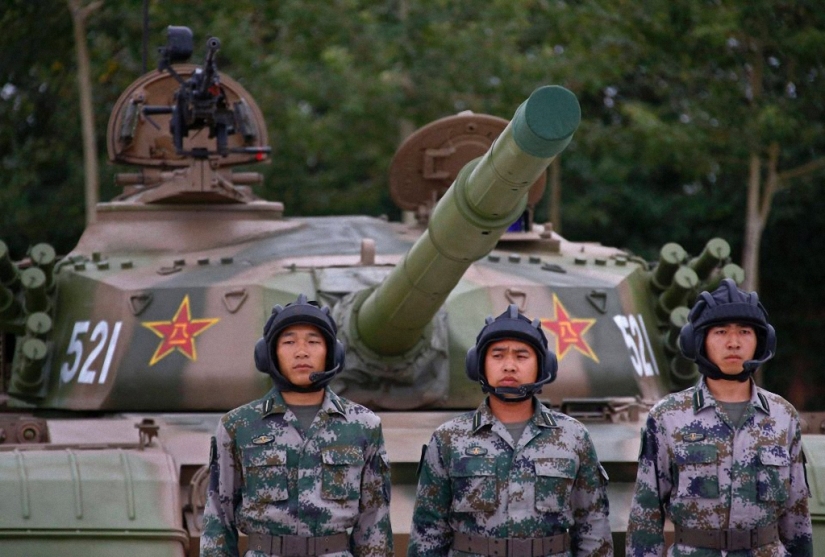Ejército chino en acción