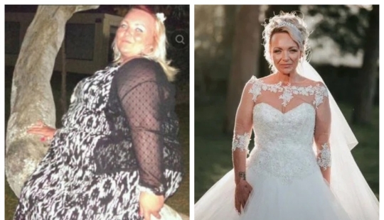El amor como la mejor dieta: una mujer británica perdió 63 kg antes de la boda