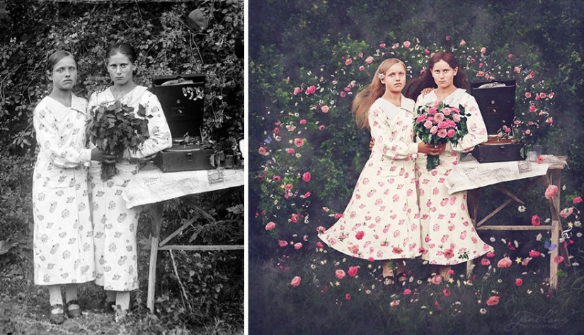El artista convierte fotografías vintage en ilustraciones alucinantes