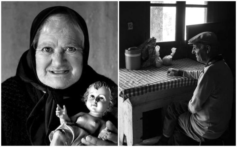 El fotógrafo recopiló las historias de personas mayores que viven solas