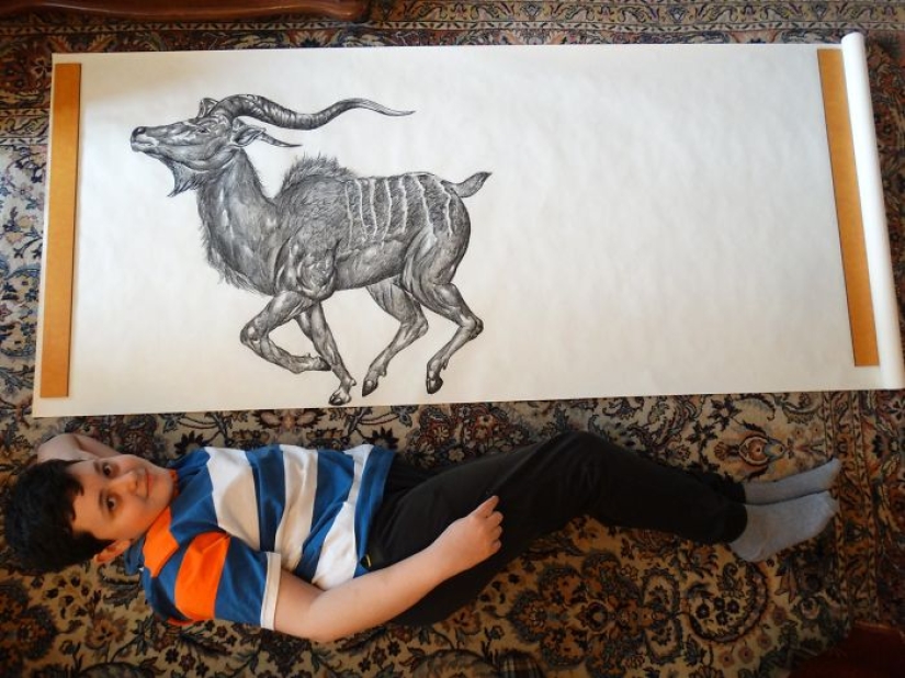 El joven serbio dibuja desde los dos años y ya está ilustrando enciclopedias