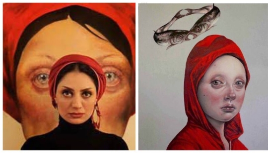 El poder y el dolor: conmovedores retratos de mujeres Iraníes artista Afarin Sajedi