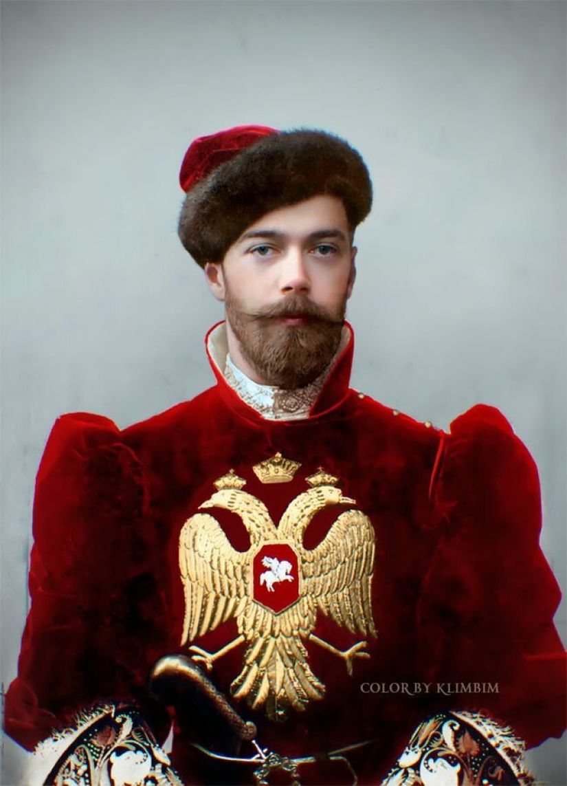 El pre-revolucionario de la historia de Rusia en el color de las fotos