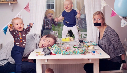 El sueco toma fotos de su hija en las situaciones más locas