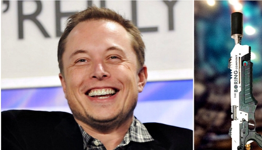 Elon Musk presentó un lanzallamas en caso de un apocalipsis zombie