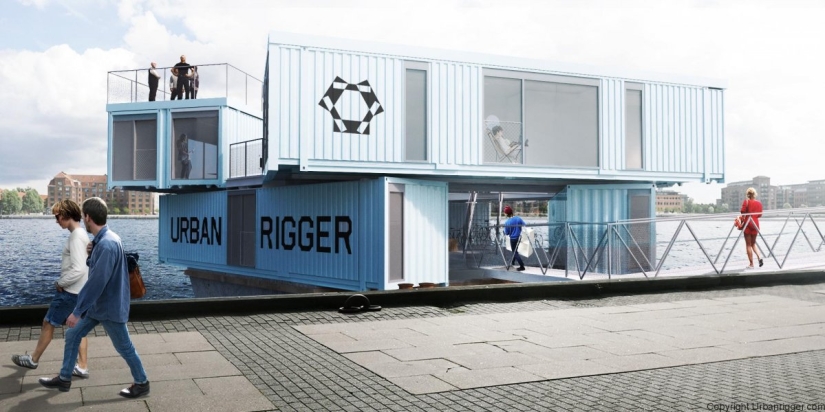 En Copenhague, los estudiantes se alojan en contenedores flotantes por 600 dólares al mes