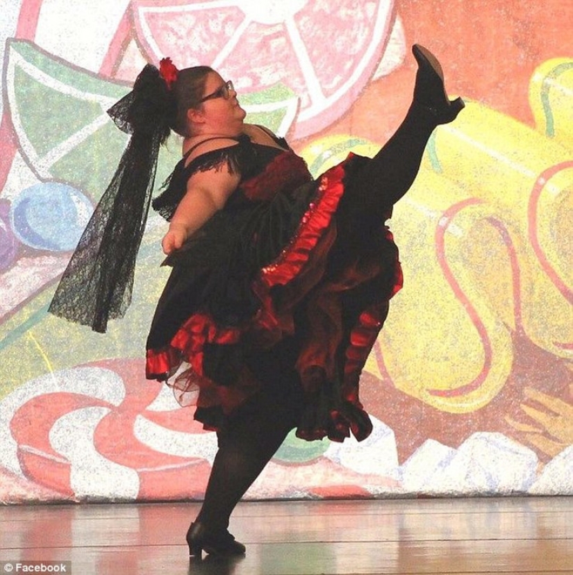 En el formato de tallas grandes: esta bailarina demostró al mundo que también puede ser elegante