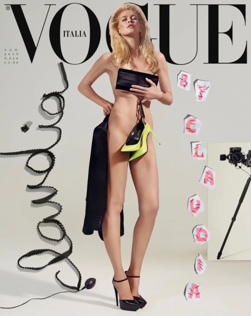 En el mismo lugar, a la misma hora: Claudia Schiffer protagonizó desnuda para la revista Vogue, como hace 25 años