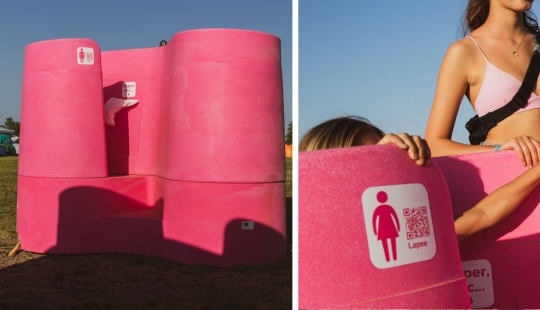 En Francia, se están instalando baños abiertos en la calle para los valientes