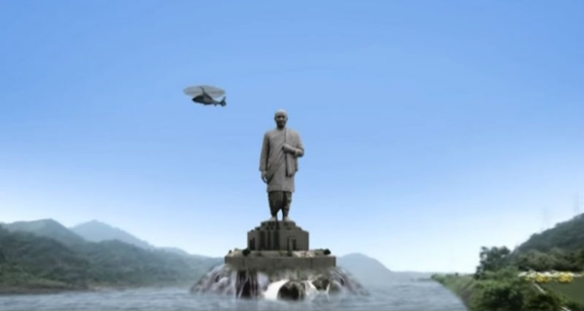 En India, se está completando el monumento más grande del mundo, el doble de alto que la Estatua de la Libertad