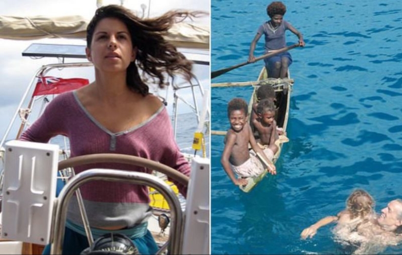 En la misma ola: la pareja ha estado viajando en alta mar durante 8 años y ha dado a luz a tres hijos durante este tiempo