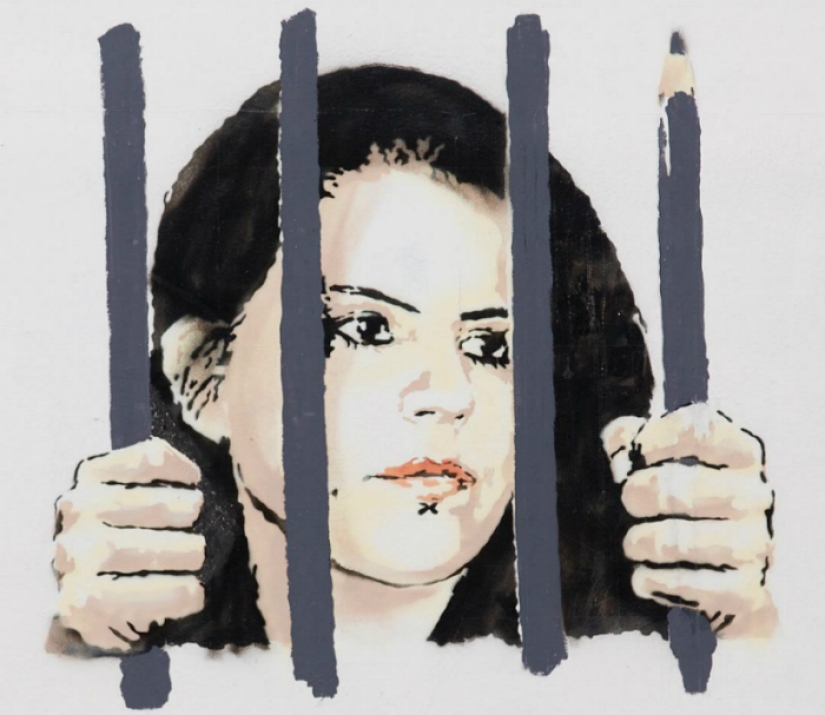 En su nuevo trabajo, Banksy apoyó a un artista de Turquía que fue a prisión por una ilustración "radical"