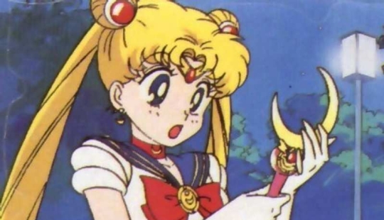 En Taiwán, se emitió un boleto de viaje en forma de varita mágica de la hechicera Sailor Moon