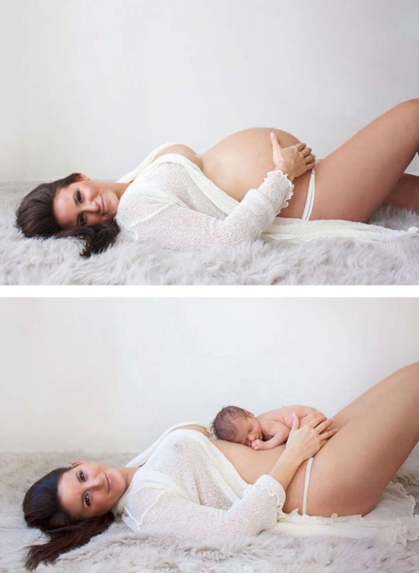 En una posición interesante y después: fotos originales de mujeres embarazadas y aquellas que ya han dado a luz