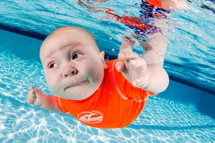 Encantador proyecto fotográfico: niños bajo el agua