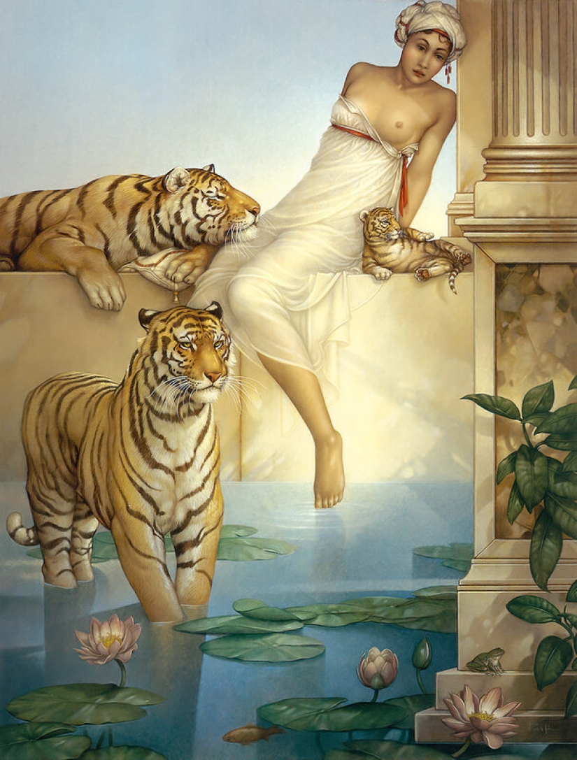 Erotismo esotérico en las pinturas de Michael Parkes