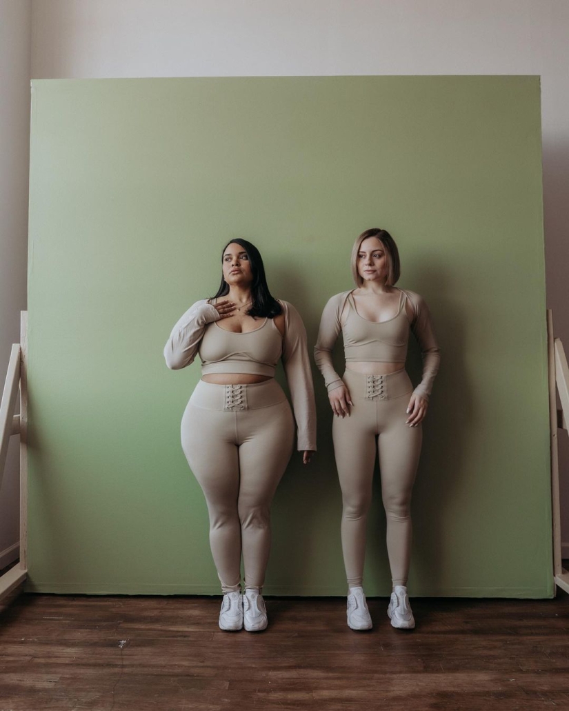 Estilo, no tamaño, o cómo se ven las niñas de diferentes tamaños con la misma ropa
