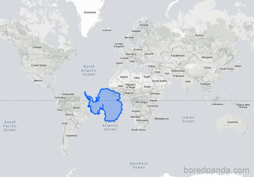 Estos mapas te permitirán ver el tamaño real de los países del mundo