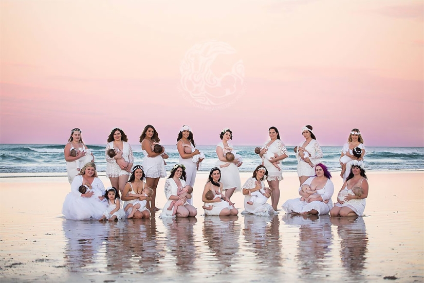 "Every nursing mother should feel like a goddess": a project from an Australian photographer