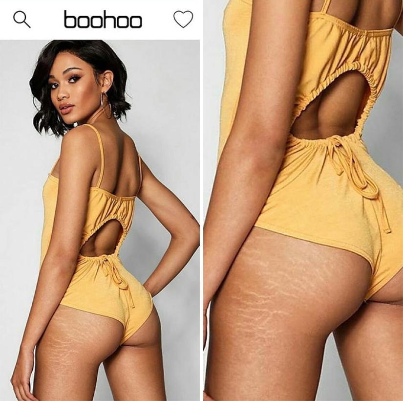 Everyone has stretch marks! British online store has published unretouched photos of models
