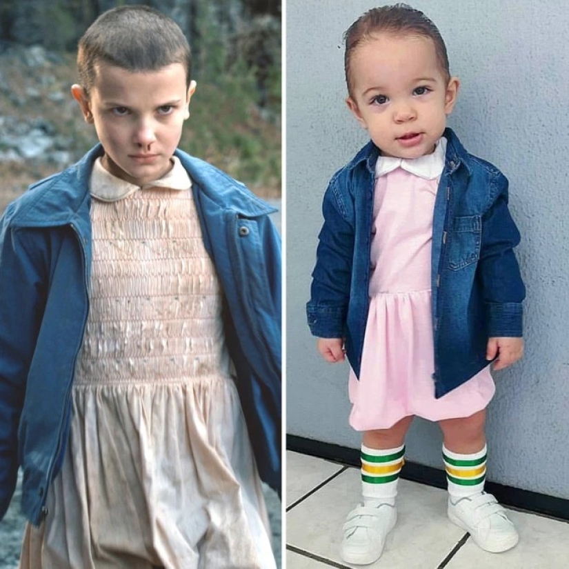 Exactly: a 4-year—old Brazilian woman is a real cosplay star