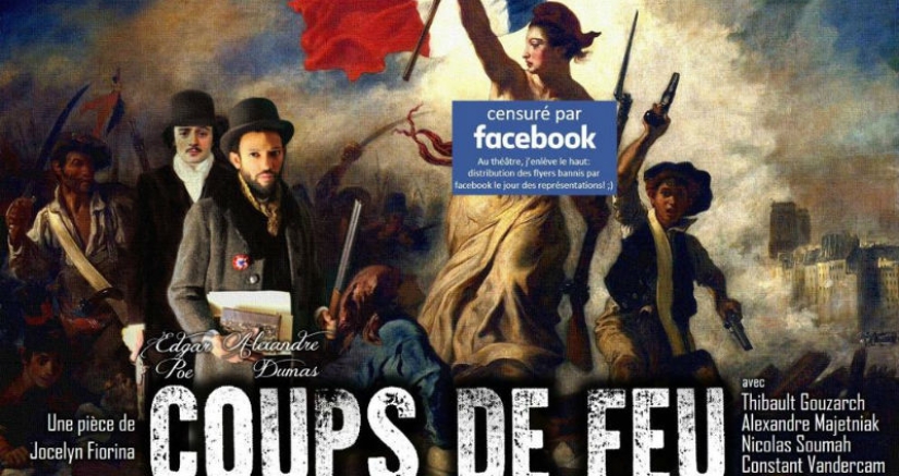 Facebook blocked Delacroix's painting for bare breasts