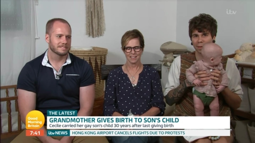 Family breakdown: A 61-year-old American woman carried and gave birth to a child for her gay son and his boyfriend