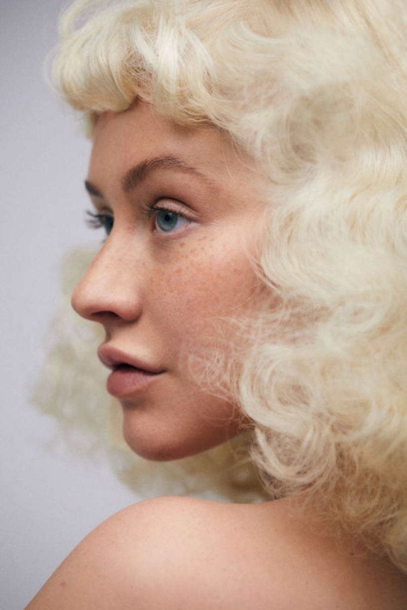 Fans won't recognize Christina Aguilera in a photo shoot without makeup