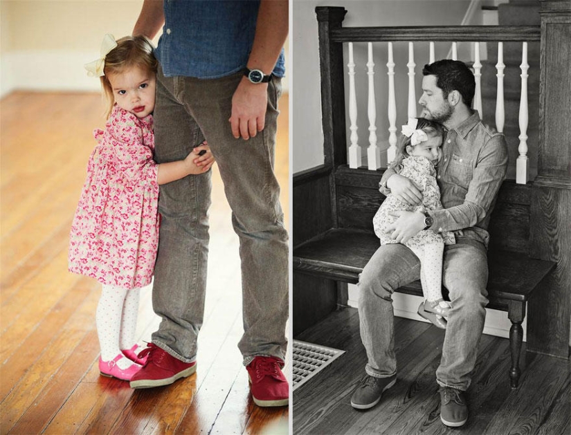 Father and daughter recreated wedding photos to say goodbye to wife and mother