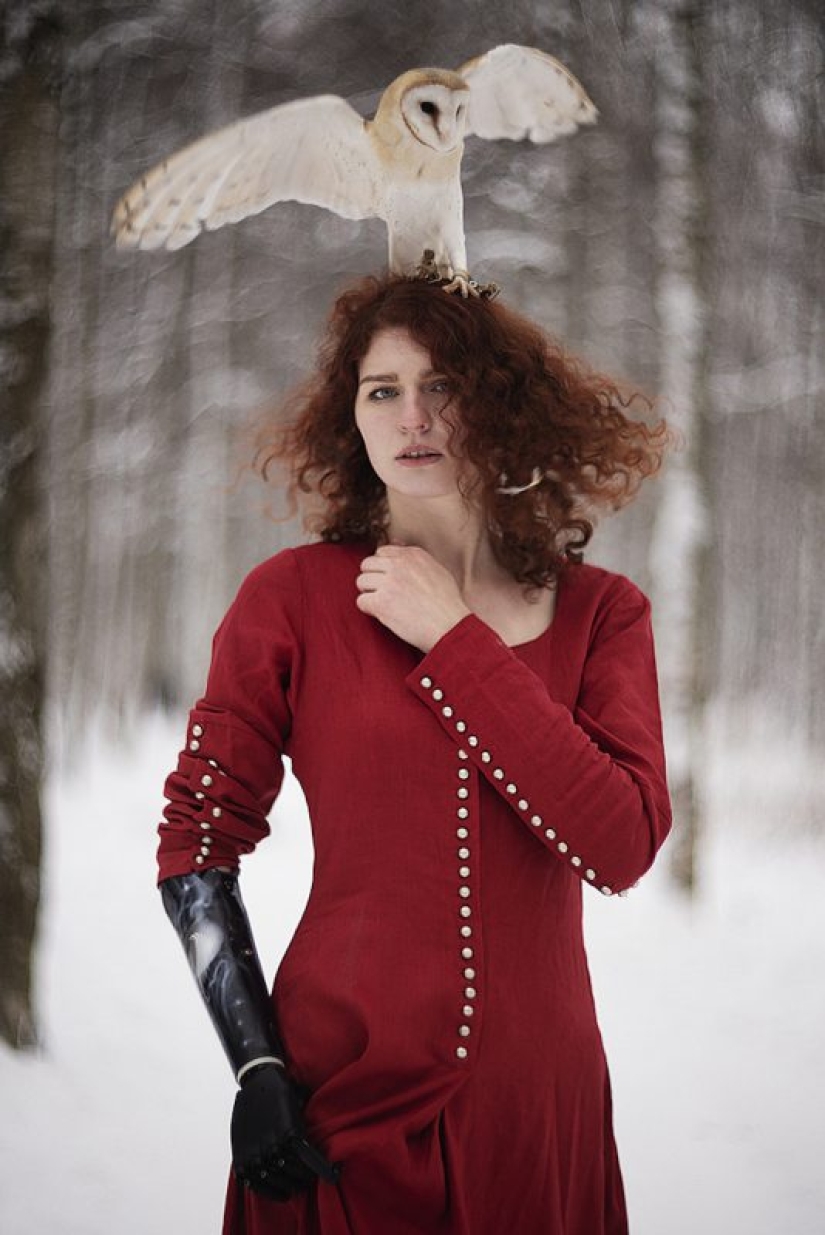 Fiery redhead beauty in the portraits of the St. Petersburg photographer Alexandra Bochkareva