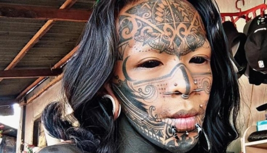 Filipina con tatuajes "demoníacos" fue atacada por un exorcista