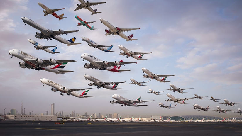 Flocks of iron birds: what traffic flows look like at airports around the world