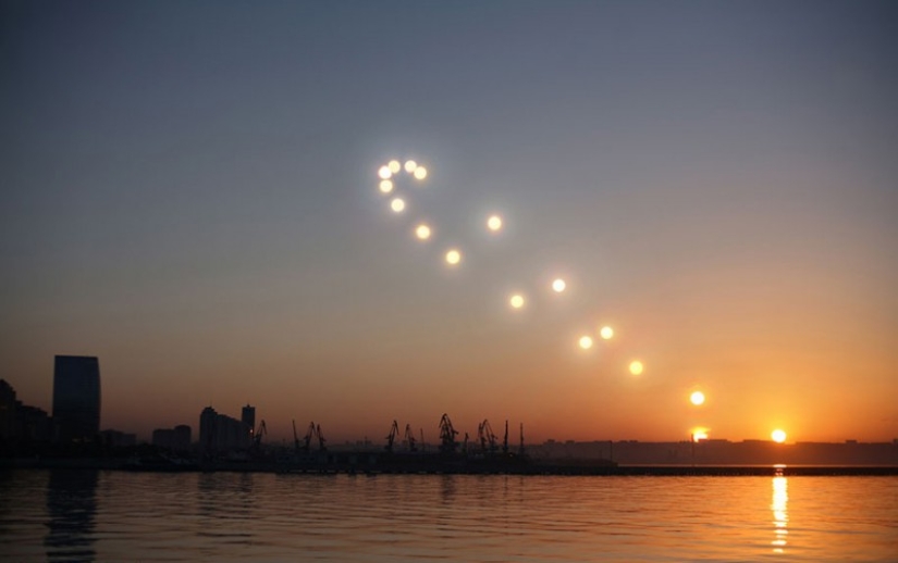 For a year, the sun in the sky writes out an eight