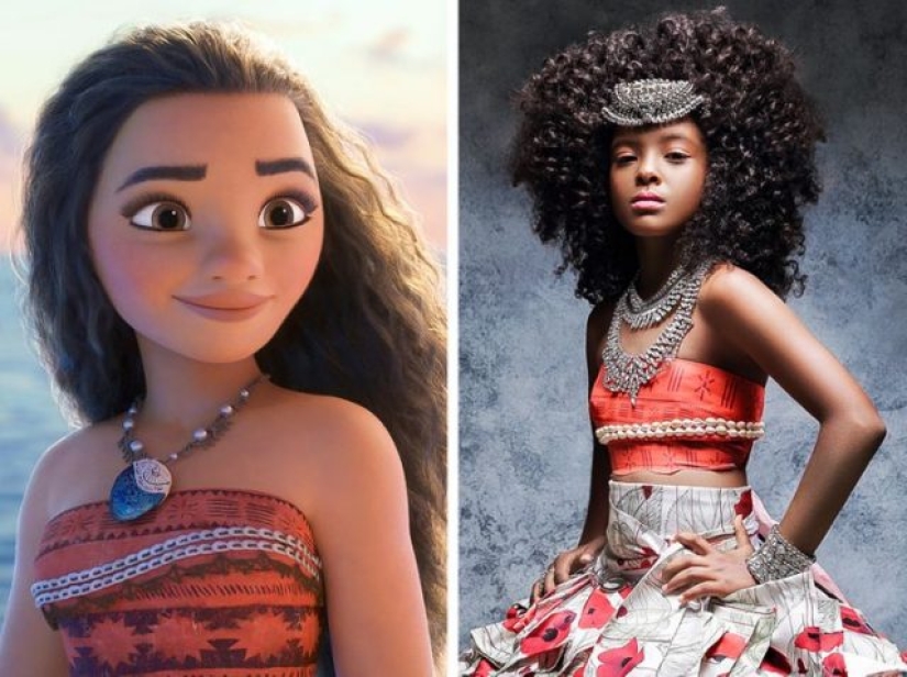 Fotógrafos se unieron a un peluquero para crear 14 fotos que muestran a niñas negras como princesas de Disney