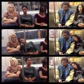 Fotos curiosas de la cama de pasajeros en el metro