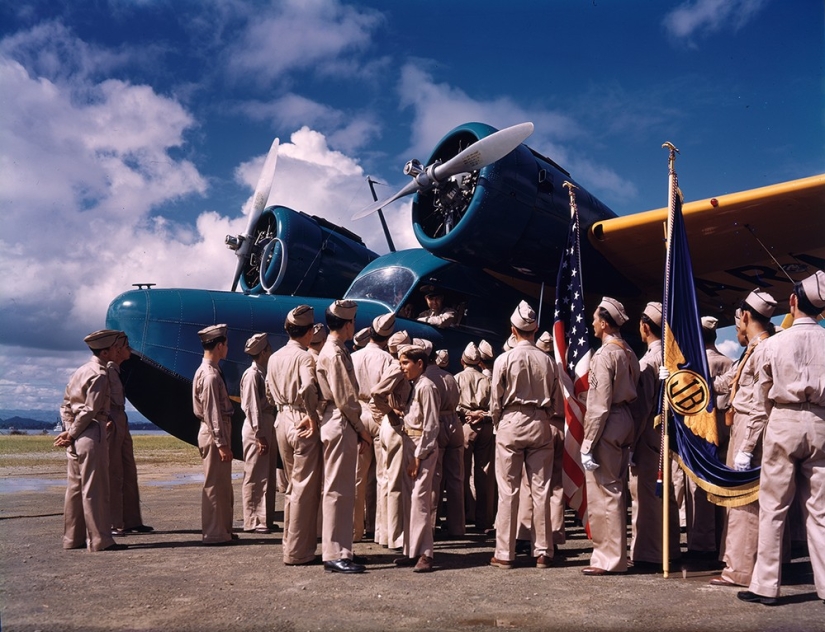 Fotos únicas de la década de 1940 en códigos de colores.