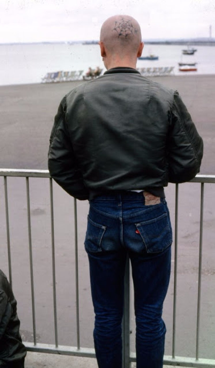 Fotos publicadas de cabezas rapadas de Londres tomadas en la década de 1980