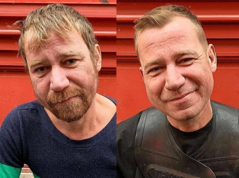 Free haircuts for the homeless: a barber turns tramps into real beauties