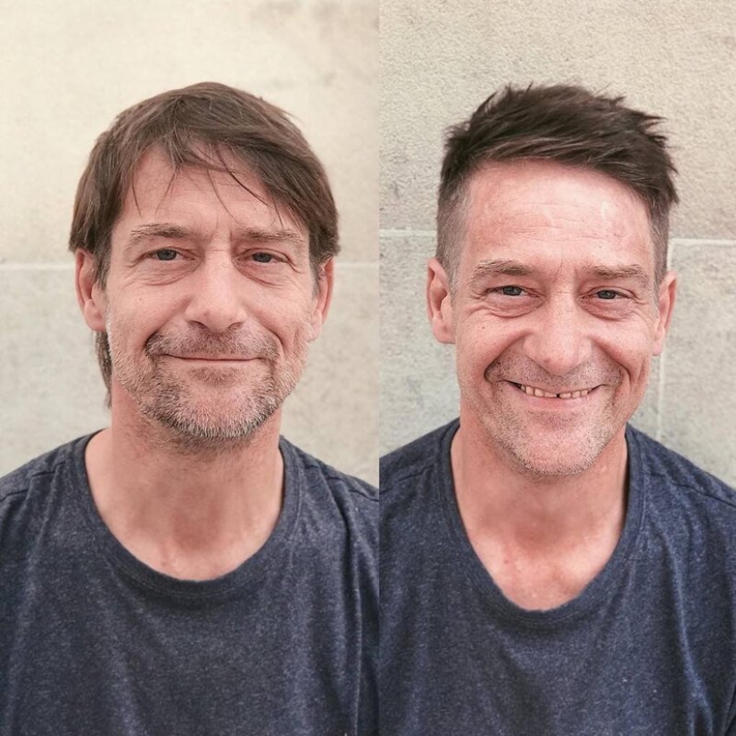 Free haircuts for the homeless: a barber turns tramps into real beauties